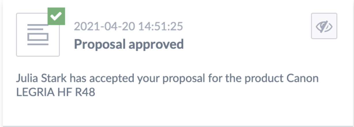 Proposal approved workflow screenshot