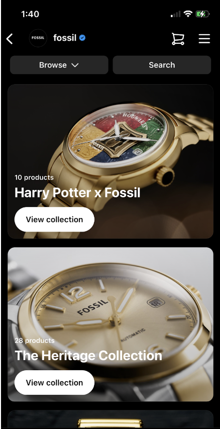 Fossil - instagram