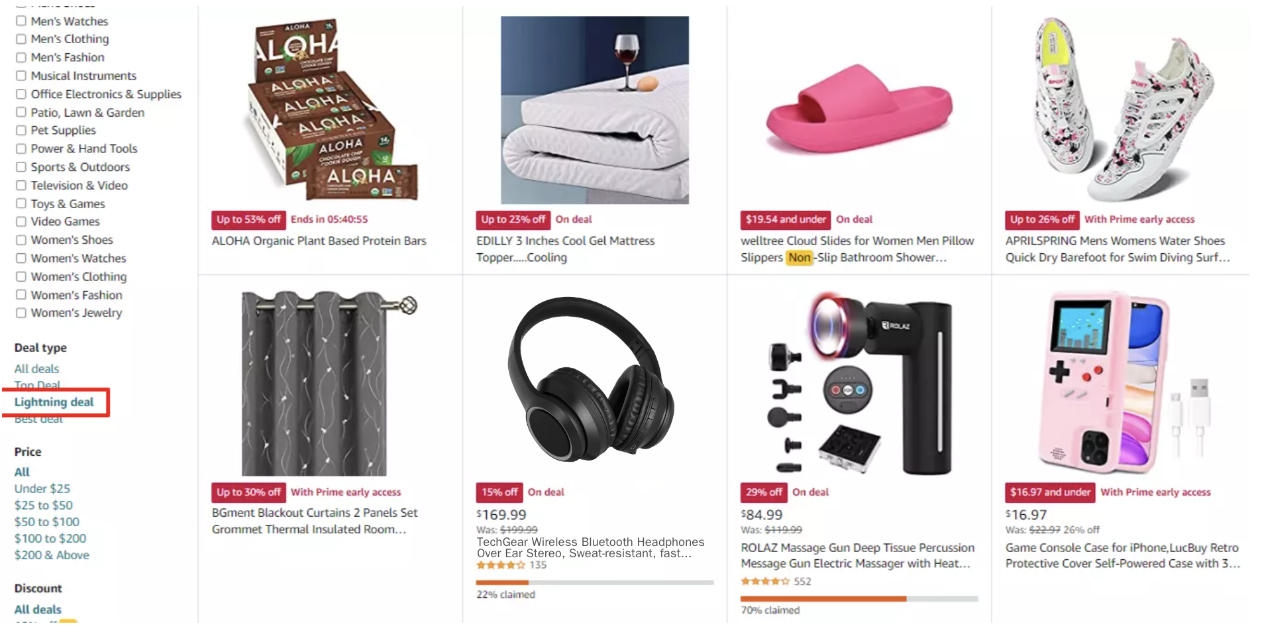 Amazon Lightning Deals