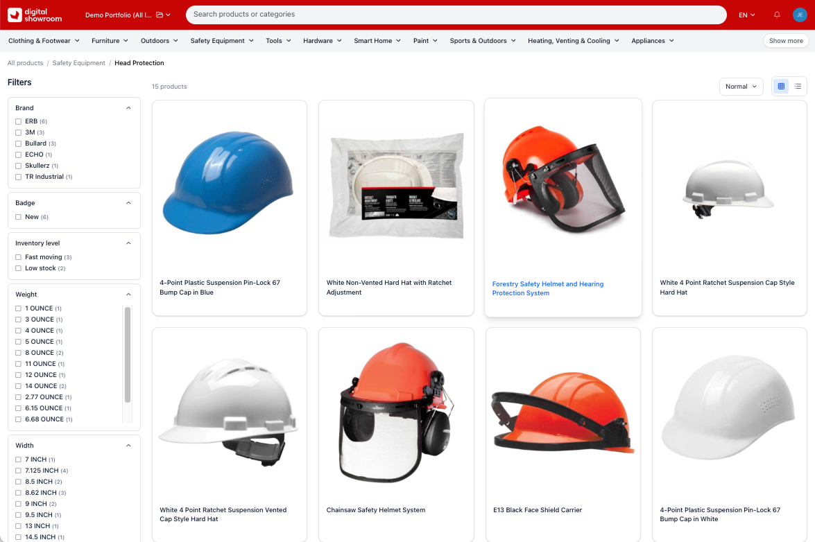 AKeneo Digital Showroom